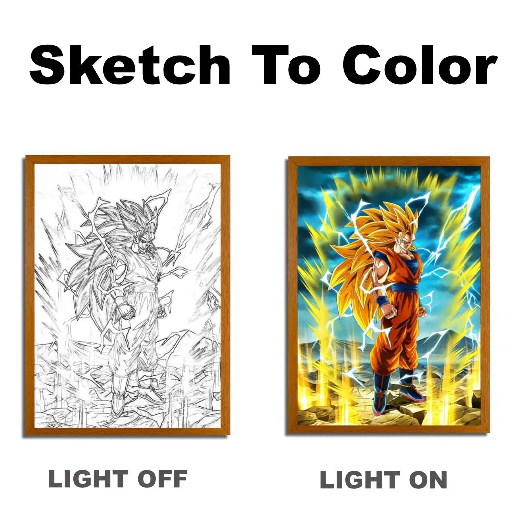 Custom LED Light Painting | Anime & Art Gifts Photo Frames Wall Art
