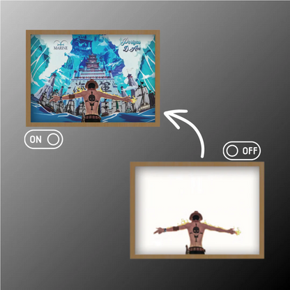 One Piece - Portgas D. Ace LED Light Painting