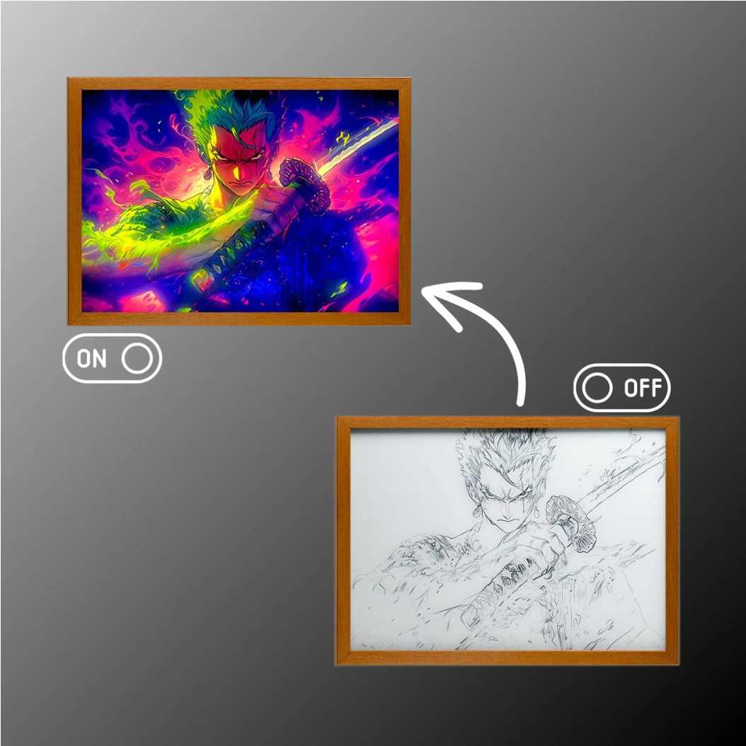 One Piece Roronoa Zoro Light Painting