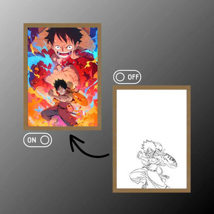 One Piece Luffy LED Light Painting