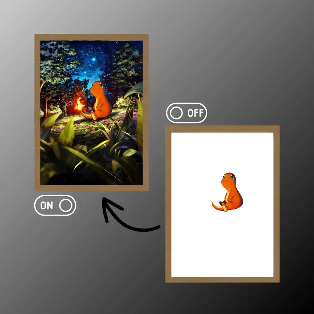 Pokemon Charmander Light Painting