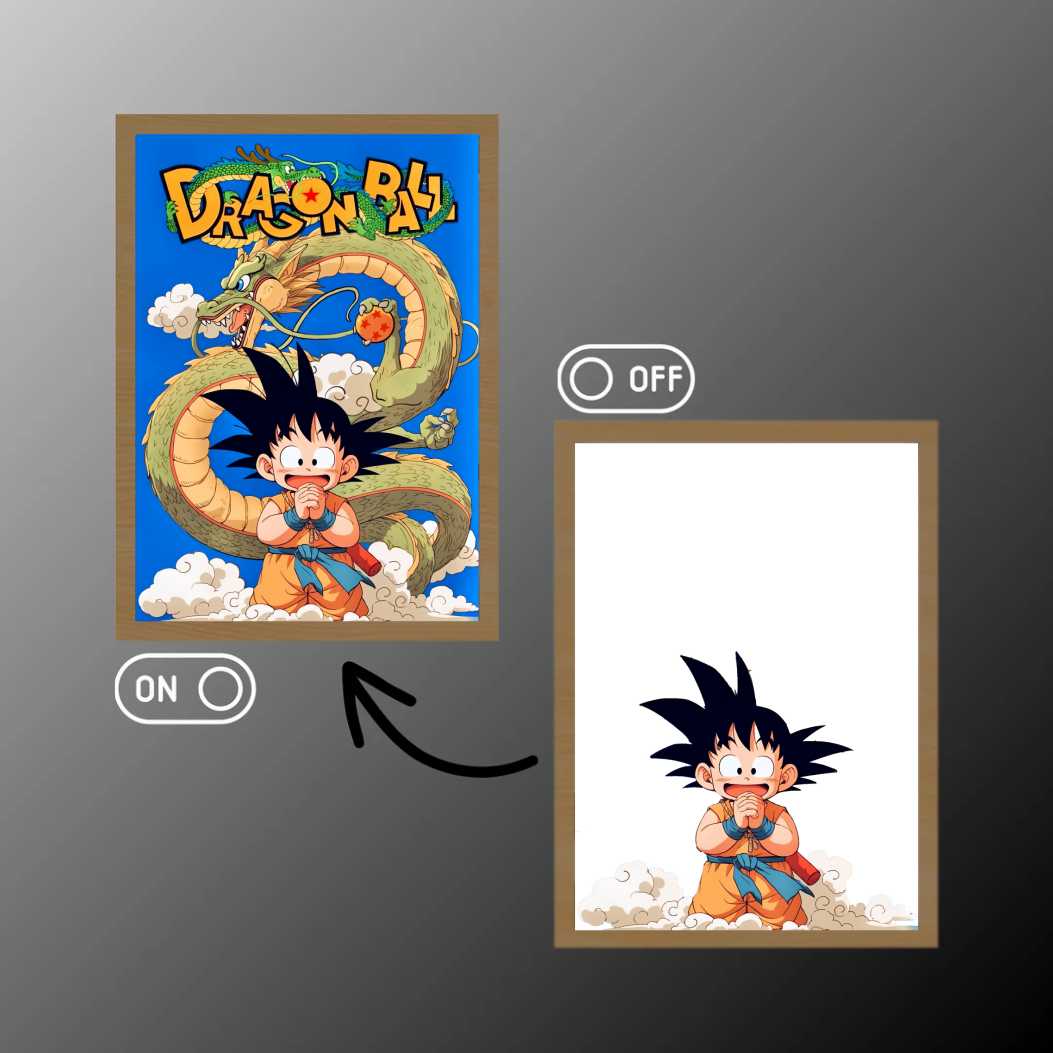 Dragon Ball Young Goku Light Painting