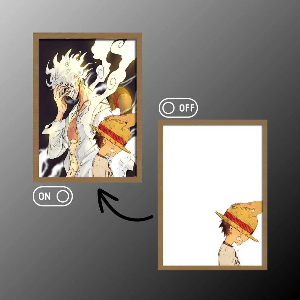One Piece Luffy's Evolution Light Painting