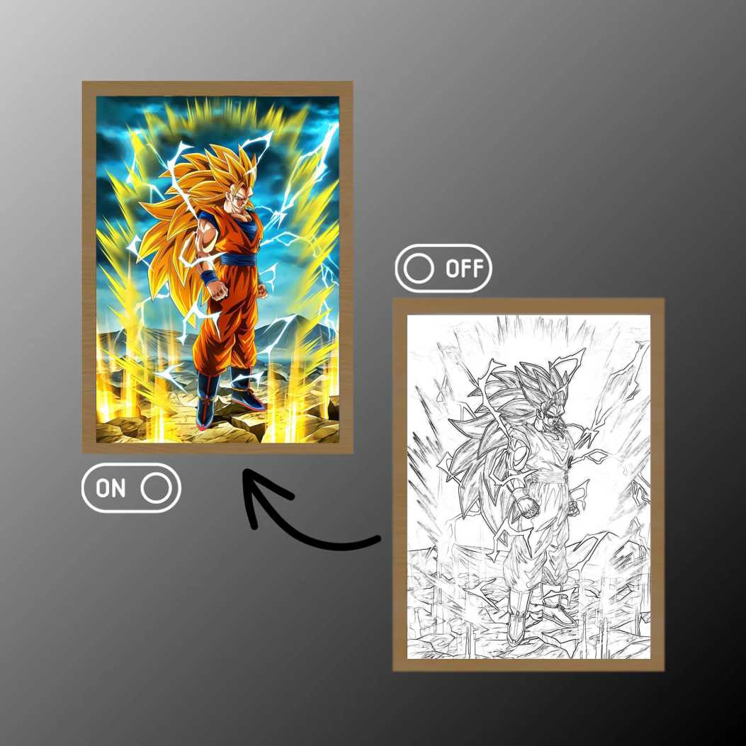 Dragon Ball Super Saiyan Light Painting