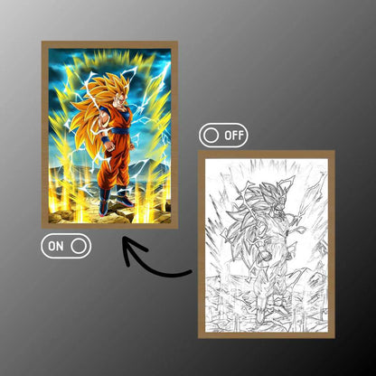 Dragon Ball Super Saiyan Light Painting
