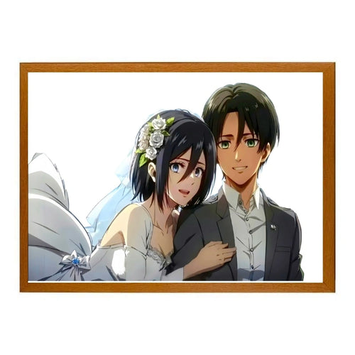 Attack on Titan Eren and Mikasa Light Painting