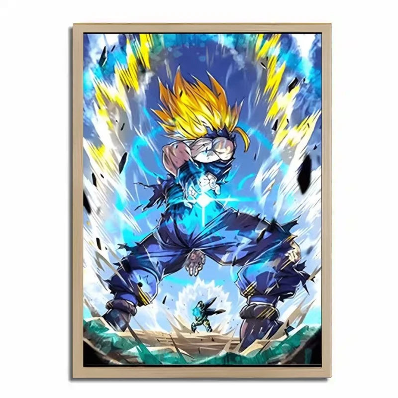 Dragon Ball Goku Fight Light Painting