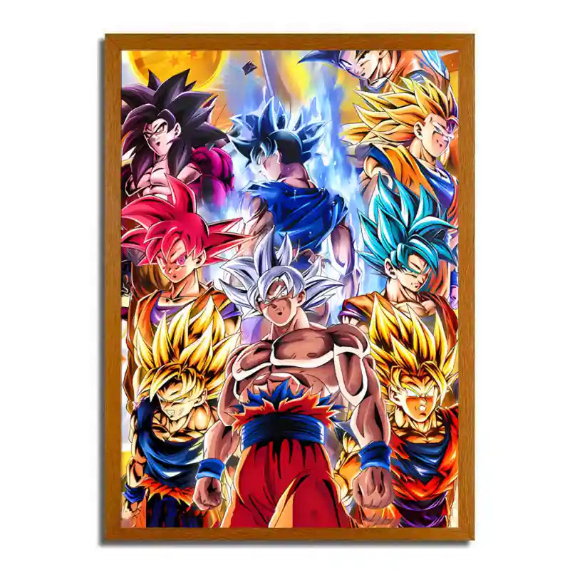 Dragon Ball Goku Light Painting