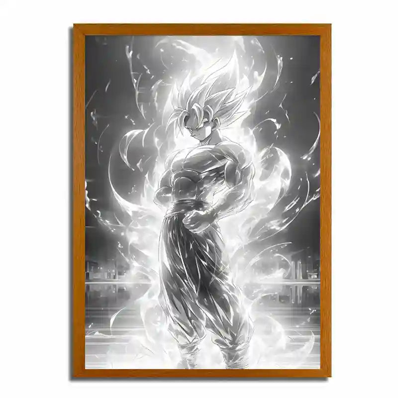 Dragon Ball Golden Goku Light Painting