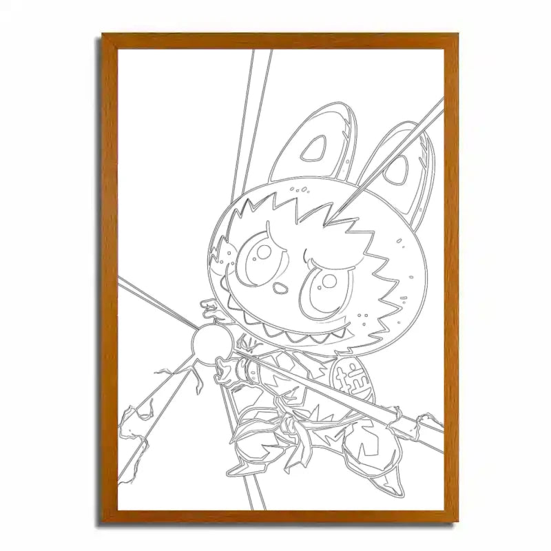 Labubu X Dragon Ball Light Painting