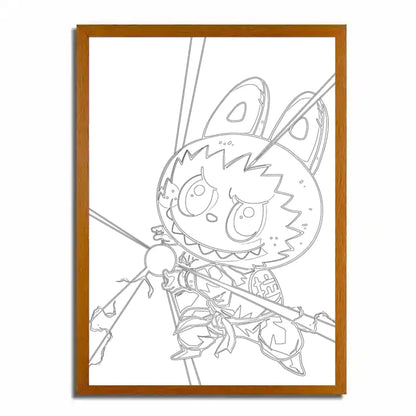 Labubu X Dragon Ball Light Painting
