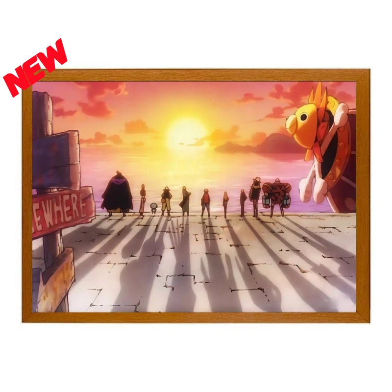 One Piece Sunset Light Painting
