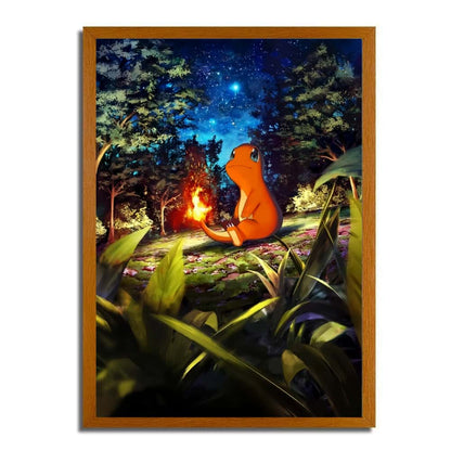 Pokemon Charmander Light Painting