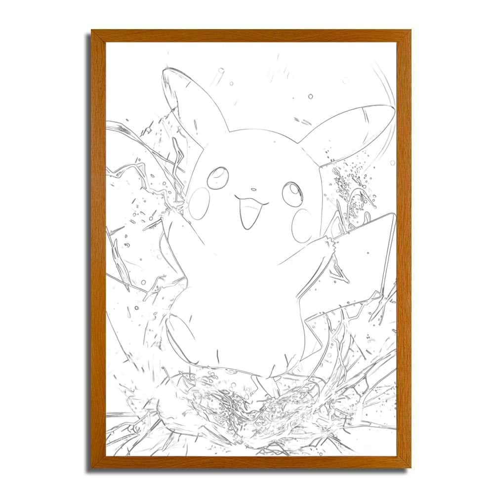 Pokémon Pikachu Solo Light Painting