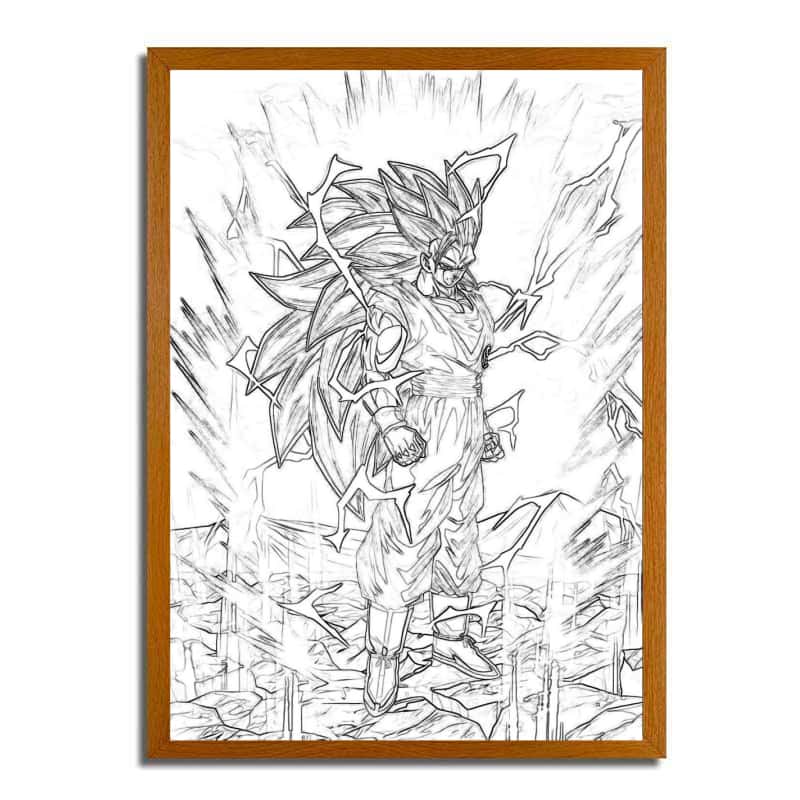 Dragon Ball Super Saiyan Light Painting