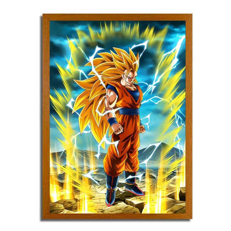 Dragon Ball Super Saiyan Light Painting
