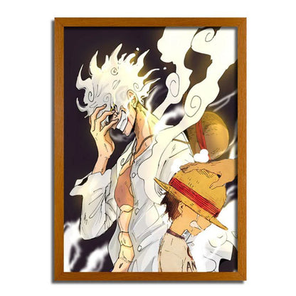 One Piece Luffy's Evolution Light Painting