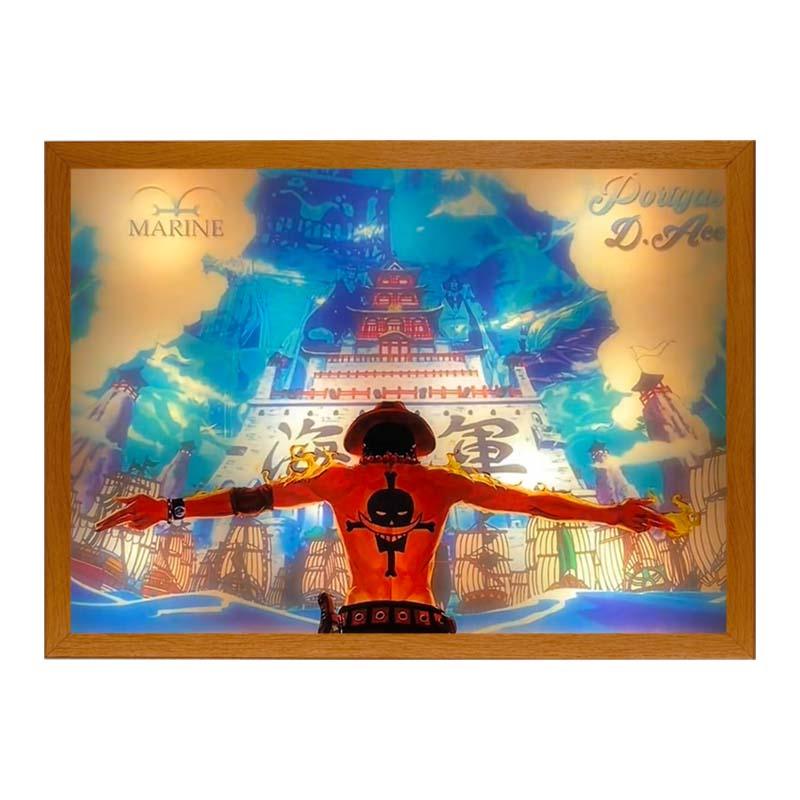 One Piece - Portgas D. Ace LED Light Painting
